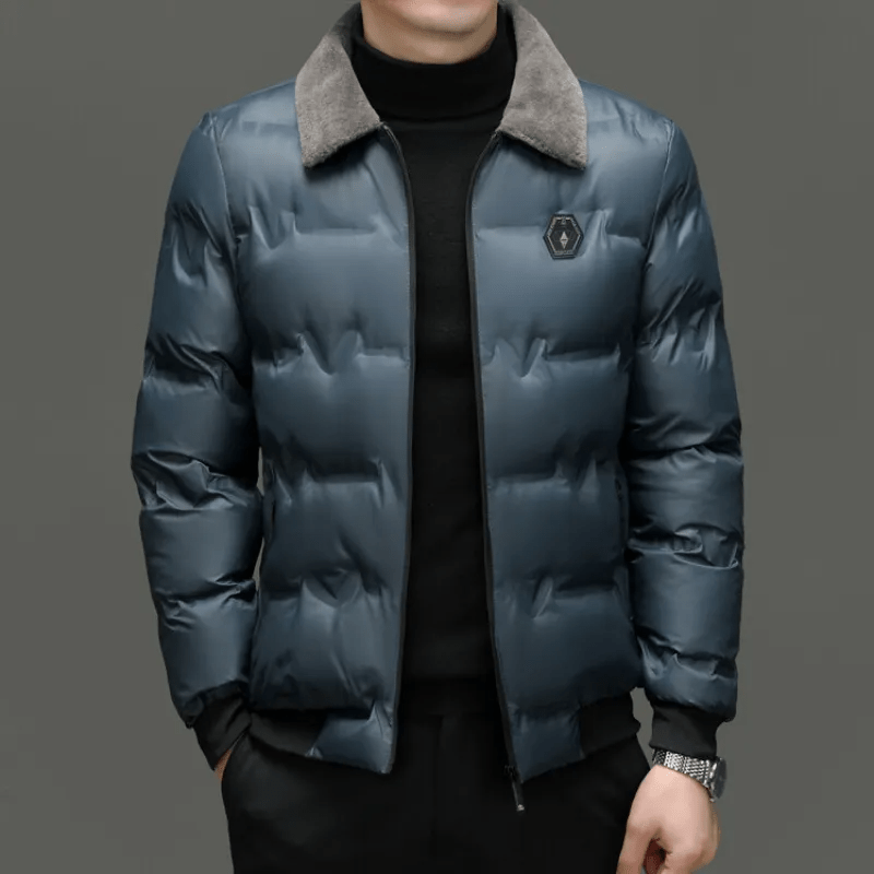 JESTER - ELEGANT JACKET WITH VEGAN FUR COLLAR