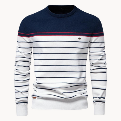 ATLANTIC STRIPE COTTON SWEATER