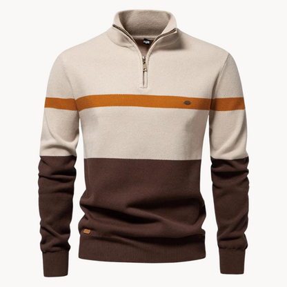 ARMAND QUARTER ZIP SWEATER