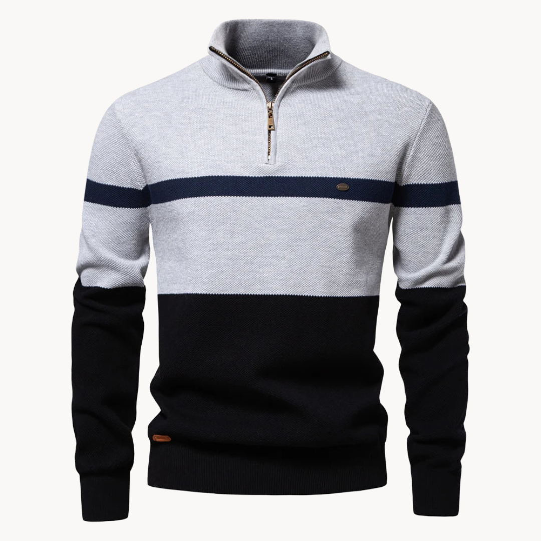 ARMAND QUARTER ZIP SWEATER