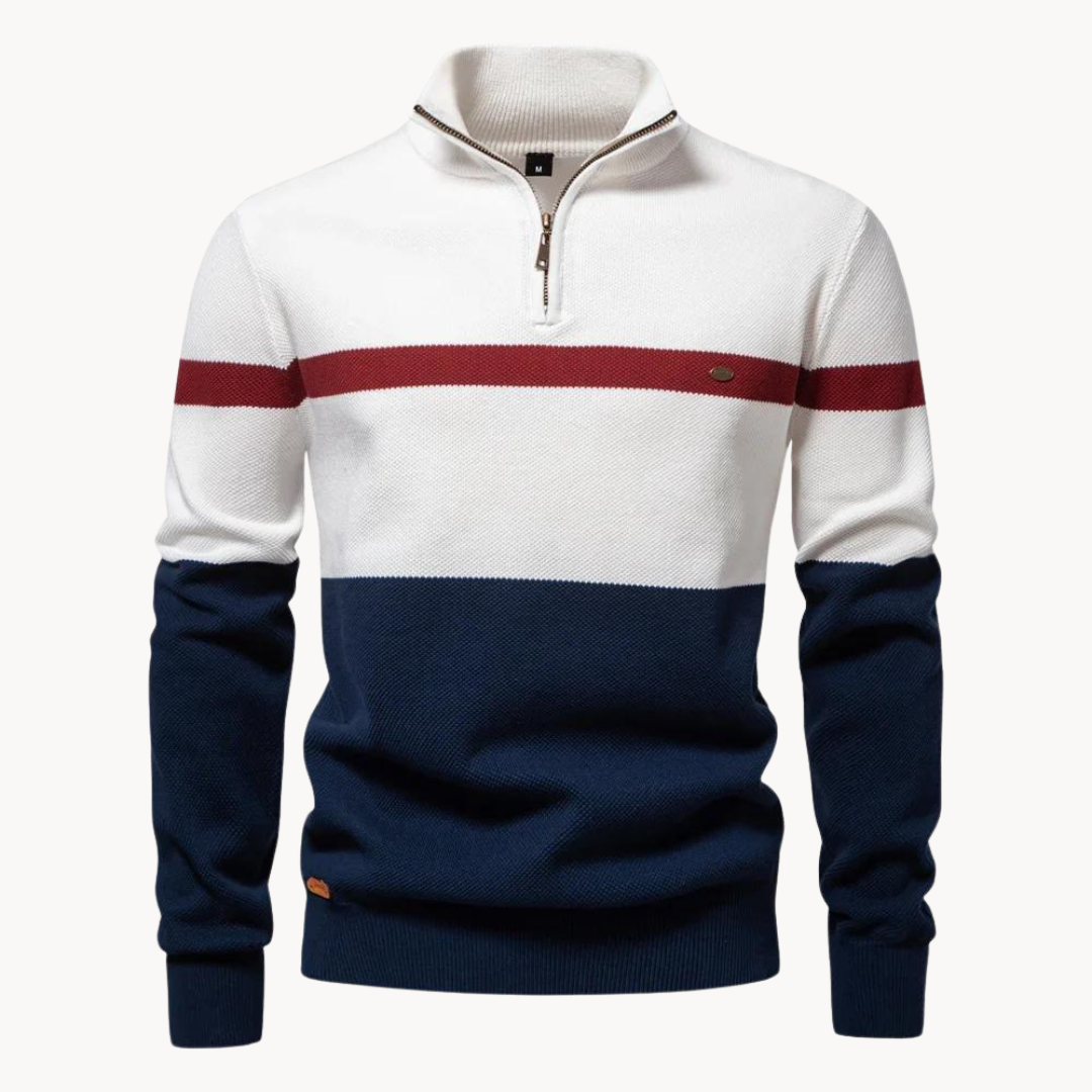 ARMAND QUARTER ZIP SWEATER