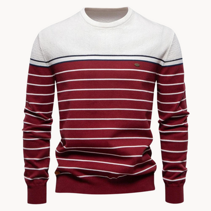 ATLANTIC STRIPE COTTON SWEATER