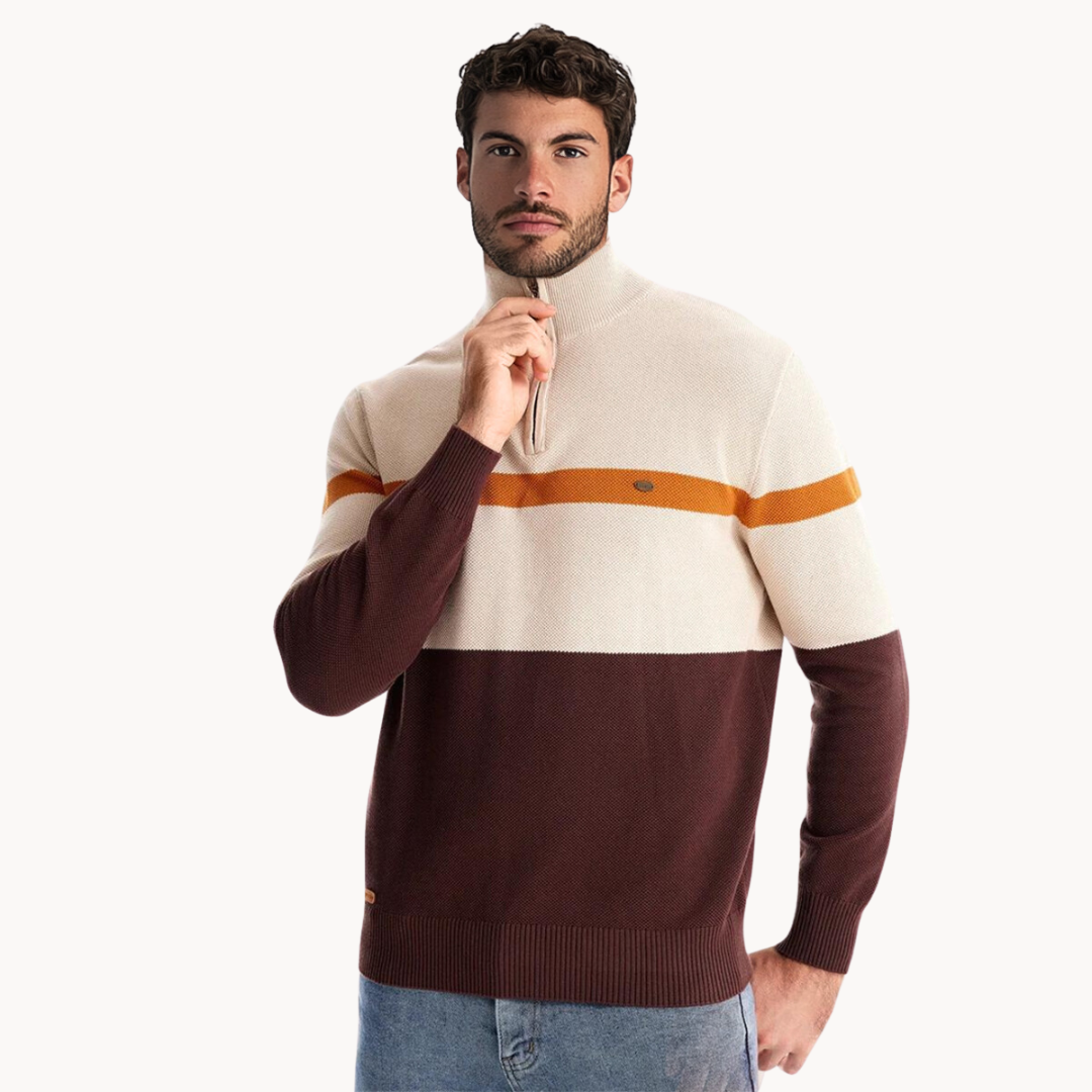 ARMAND QUARTER ZIP SWEATER