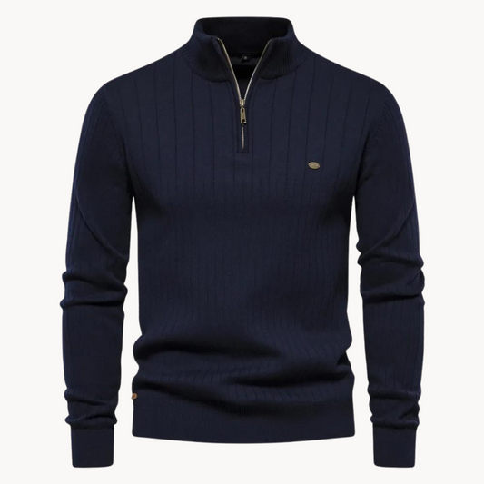 ROSEWOOD QUARTER ZIP SWEATER